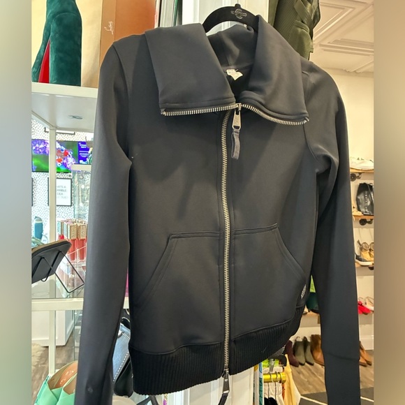 Free People Movement lead the pack full zip black jacket size S - Picture 2 of 11